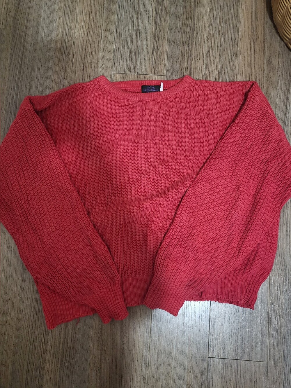 VINTAGE Cavallon Collections Women's Red Crewneck Sweater